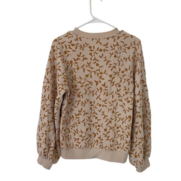 Ulla Johnson Ebba Pullover Size S NWOT French Terry Puff Sleeve Boxy Sweatshirt - Picture 4 of 7